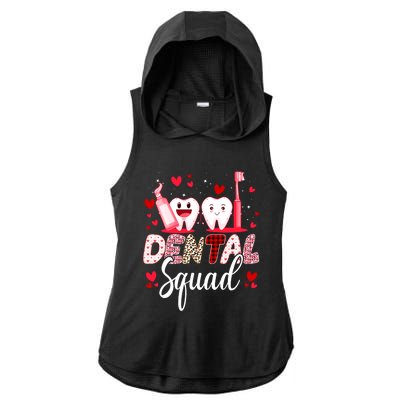 Dental Squad Dental Assistant Dentist Happy Valentine's Day Gift Ladies PosiCharge Tri-Blend Wicking Draft Hoodie Tank