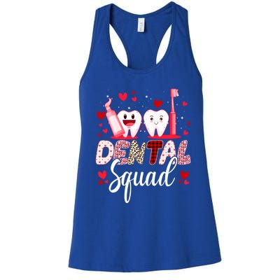 Dental Squad Dental Assistant Dentist Happy Valentine's Day Gift Women's Racerback Tank