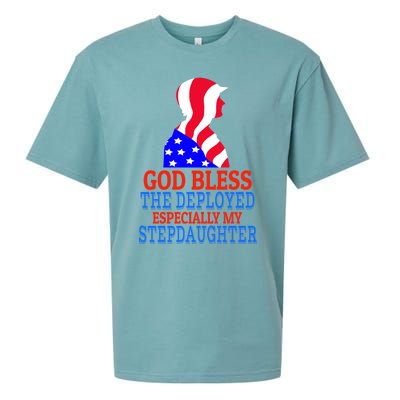 Deployed Stepdaughter Design For Stepdad Or Stepmom Gift Sueded Cloud Jersey T-Shirt