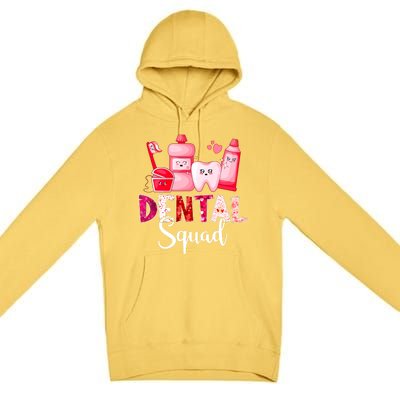 Dental Squad Dental Assistant Dentist Happy Valentine's Day Cool Gift Premium Pullover Hoodie