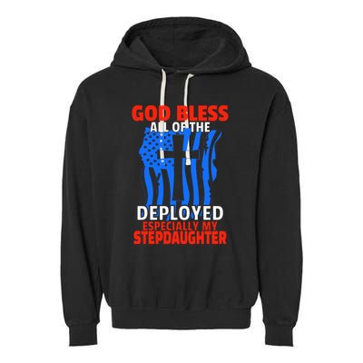 Deployed Stepdaughter Design For Stepmom Or Stepdad Gift Garment-Dyed Fleece Hoodie