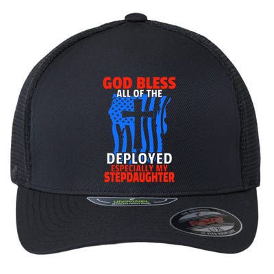Deployed Stepdaughter Design For Stepmom Or Stepdad Gift Flexfit Unipanel Trucker Cap