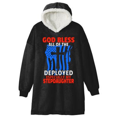 Deployed Stepdaughter Design For Stepmom Or Stepdad Gift Hooded Wearable Blanket