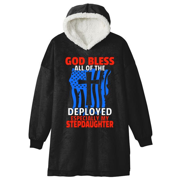 Deployed Stepdaughter Design For Stepmom Or Stepdad Gift Hooded Wearable Blanket