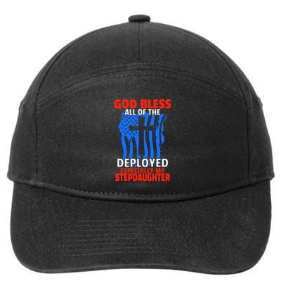 Deployed Stepdaughter Design For Stepmom Or Stepdad Gift 7-Panel Snapback Hat