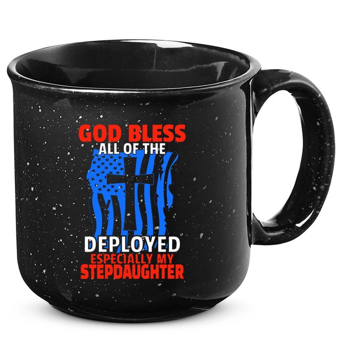 Deployed Stepdaughter Design For Stepmom Or Stepdad Gift 15oz Campfire Ceramic Mug