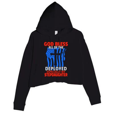 Deployed Stepdaughter Design For Stepmom Or Stepdad Gift Crop Fleece Hoodie
