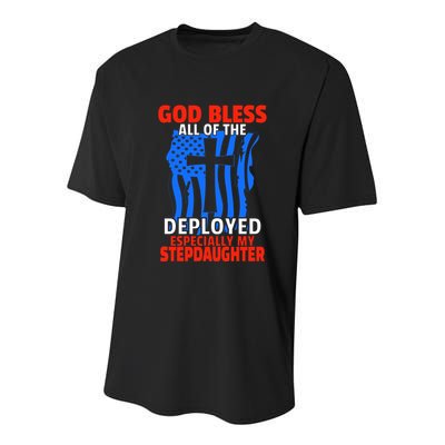 Deployed Stepdaughter Design For Stepmom Or Stepdad Gift Youth Performance Sprint T-Shirt