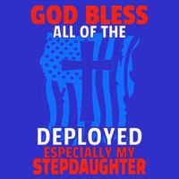 Deployed Stepdaughter Design For Stepmom Or Stepdad Gift Button