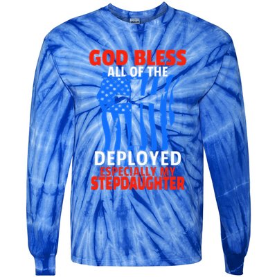 Deployed Stepdaughter Design For Stepmom Or Stepdad Gift Tie-Dye Long Sleeve Shirt