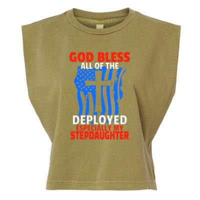 Deployed Stepdaughter Design For Stepmom Or Stepdad Gift Garment-Dyed Women's Muscle Tee