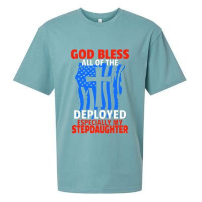 Deployed Stepdaughter Design For Stepmom Or Stepdad Gift Sueded Cloud Jersey T-Shirt