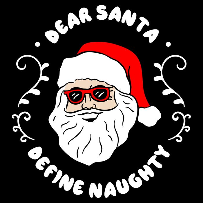 Dear Santa Define Naughty Funny St Nick Claus Christmas Cooling Performance Crew T-Shirt
