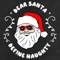 Dear Santa Define Naughty Funny St Nick Claus Christmas Adult Drive Performance Visor
