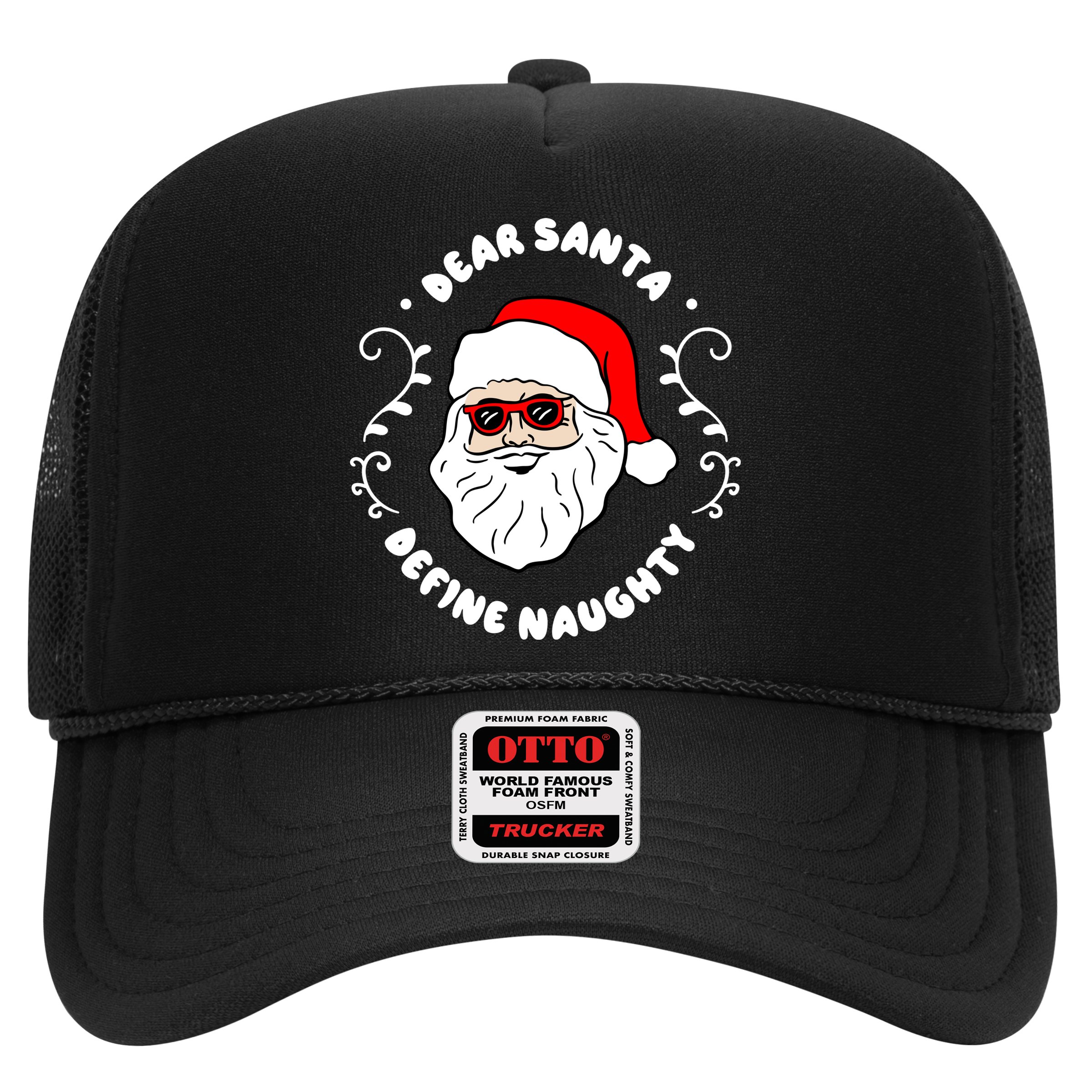 Dear Santa Define Naughty Funny St Nick Claus Christmas Hat