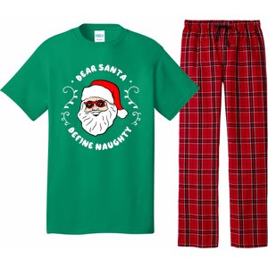 Dear Santa Define Naughty Funny St Nick Claus Christmas Pajama Set