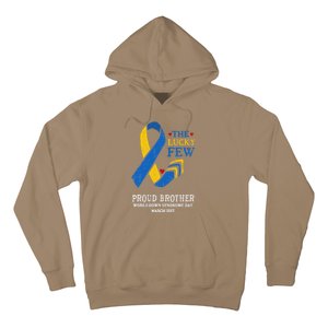 Down Syndrome Day March 21st Ribbon Gift For Proud Brother Hoodie