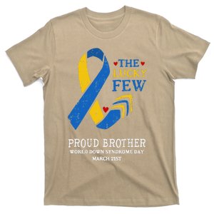 Down Syndrome Day March 21st Ribbon Gift For Proud Brother T-Shirt