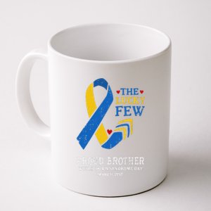 Down Syndrome Day March 21st Ribbon Gift For Proud Brother Coffee Mug