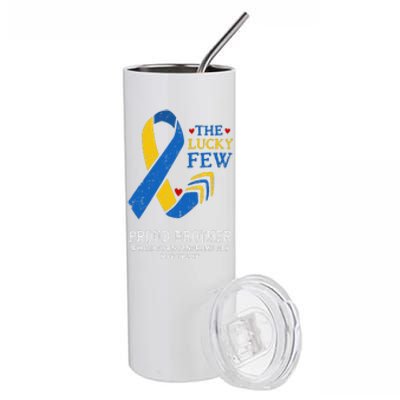 Down Syndrome Day March 21st Ribbon Gift For Proud Brother Stainless Steel Tumbler