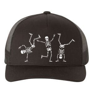 Dancing Skeletons Dance Challenge Halloween Scary Skeleton Yupoong Adult 5-Panel Trucker Hat