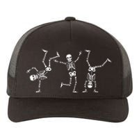 Dancing Skeletons Dance Challenge Halloween Scary Skeleton Yupoong Adult 5-Panel Trucker Hat