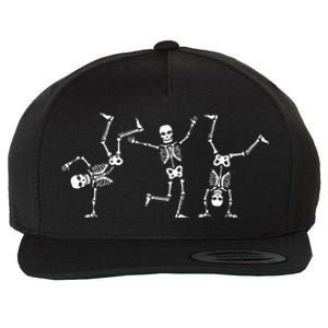 Dancing Skeletons Dance Challenge Halloween Scary Skeleton Wool Snapback Cap