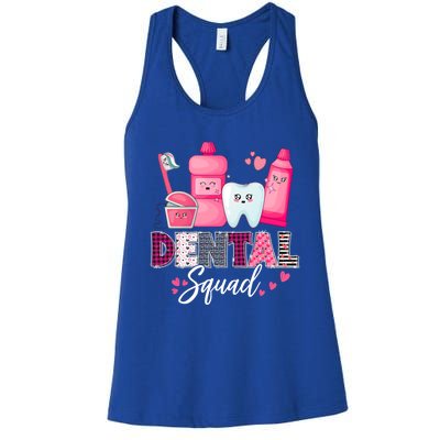 Dental Squad Dental Assistant Dentist Valentines Day Gift Women's Racerback Tank