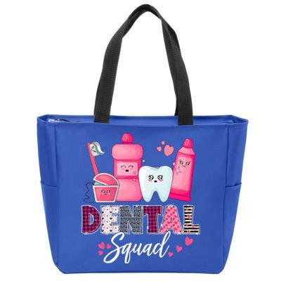 Dental Squad Dental Assistant Dentist Valentines Day Gift Zip Tote Bag