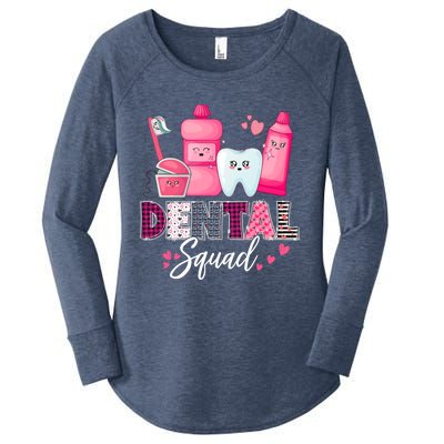 Dental Squad Dental Assistant Dentist Valentines Day Gift Women's Perfect Tri Tunic Long Sleeve Shirt