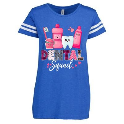 Dental Squad Dental Assistant Dentist Valentines Day Gift Enza Ladies Jersey Football T-Shirt