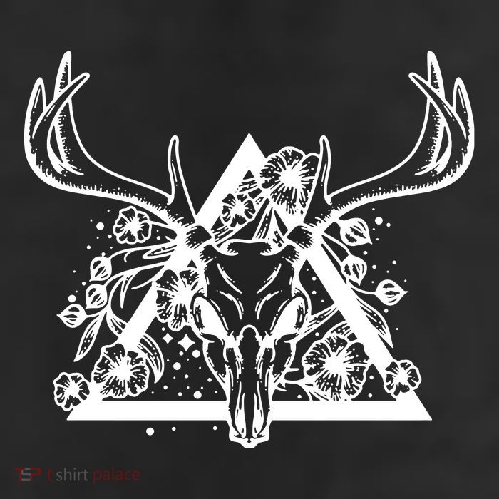 Deer Skull 11oz C Handle Ceramic Mug