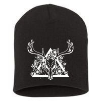 Deer Skull Short Acrylic Beanie