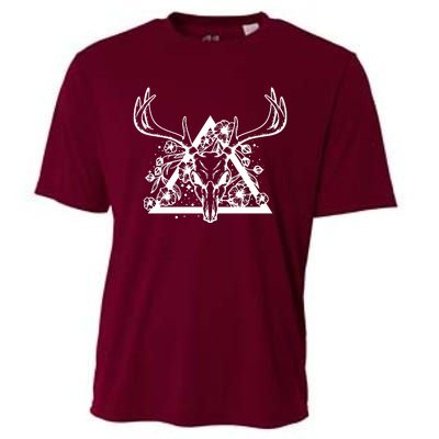 Deer Skull Cooling Performance Crew T-Shirt