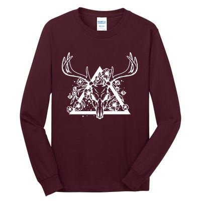 Deer Skull Tall Long Sleeve T-Shirt