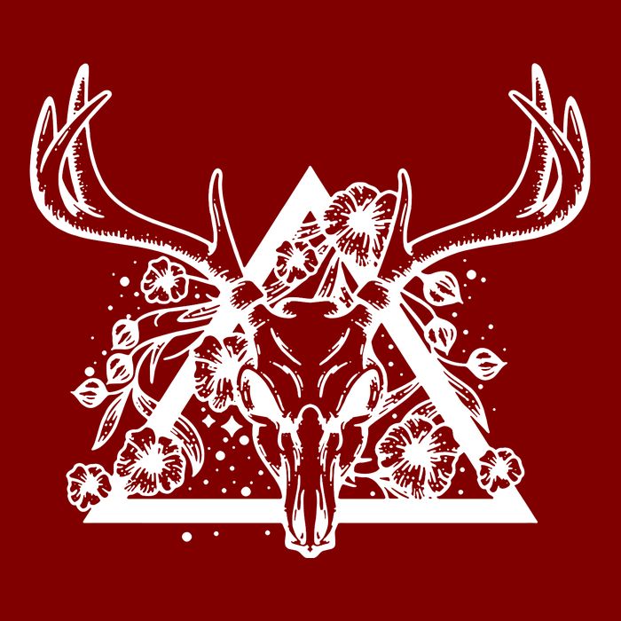 Deer Skull Cooling Performance Long Sleeve Crew