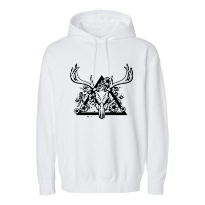 Deer Skull Garment-Dyed Fleece Hoodie