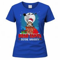 Dear Santa Define Naughty Shih Tzu Dog Funny Christmas Gift Women's T-Shirt