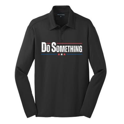 Do Something Silk Touch Performance Long Sleeve Polo