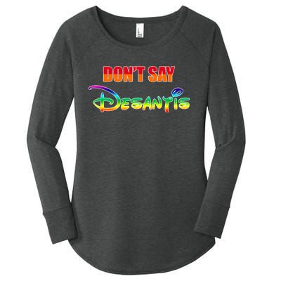 Dont Say Desantis Anti Florida Women's Perfect Tri Tunic Long Sleeve Shirt