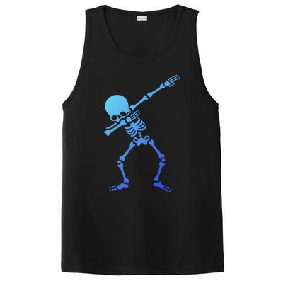 Dabbing Skeleton Dab Funny Halloween Adult Gift PosiCharge Competitor Tank