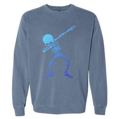 Dabbing Skeleton Dab Funny Halloween Adult Gift Garment-Dyed Sweatshirt