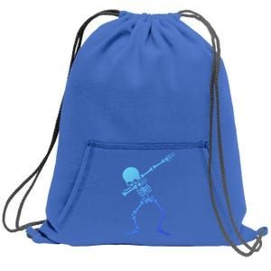 Dabbing Skeleton Dab Funny Halloween Adult Gift Sweatshirt Cinch Pack Bag