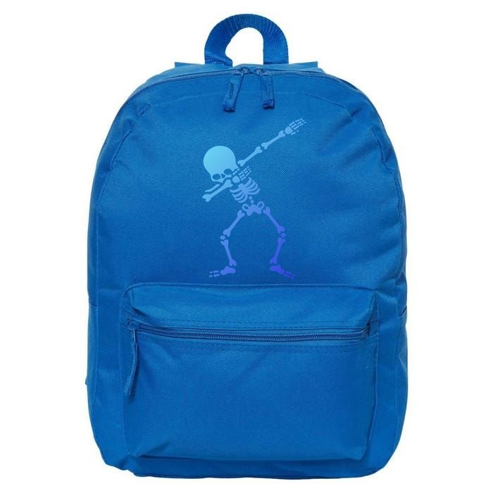 Dabbing Skeleton Dab Funny Halloween Adult Gift 16 in Basic Backpack