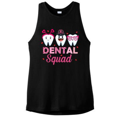 Dental Squad Dental Life Dentist Funny Tooth Valentines Day Cool Gift Ladies PosiCharge Tri-Blend Wicking Tank