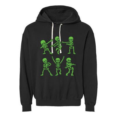 Dancing Skeletons Dance Challenge Girl Boys Kids Halloween Garment-Dyed Fleece Hoodie