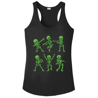 Dancing Skeletons Dance Challenge Girl Boys Kids Halloween Ladies PosiCharge Competitor Racerback Tank