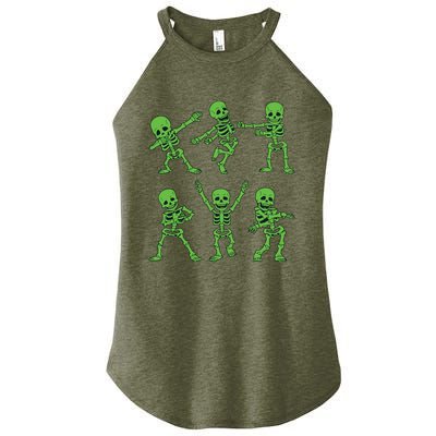 Dancing Skeletons Dance Challenge Girl Boys Kids Halloween Women’s Perfect Tri Rocker Tank