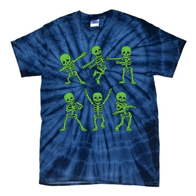 Dancing Skeletons Dance Challenge Girl Boys Kids Halloween Tie-Dye T-Shirt