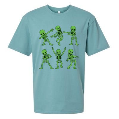 Dancing Skeletons Dance Challenge Girl Boys Kids Halloween Sueded Cloud Jersey T-Shirt